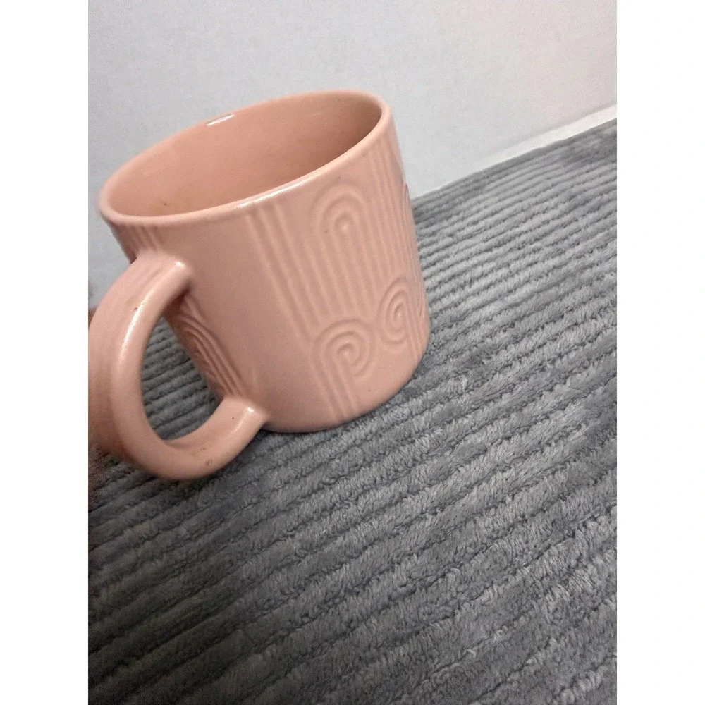 Starbucks Spring 2024 Pastel Pink Curved Mug  14oz Easter -